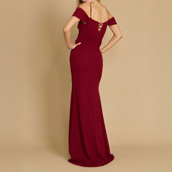 Emerald Green Cold Shoulder Sweetheart Formal Prom Wedding Dress 4 - Picture 4 of 5